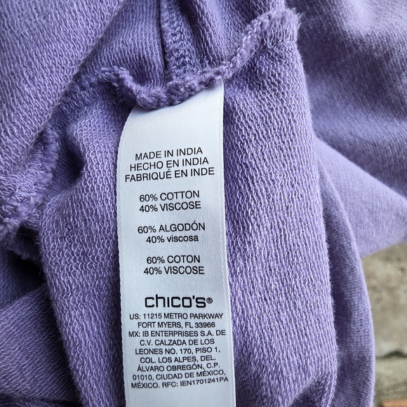 Chico's Lavender Hooded Utility Jacket - Picture 10 of 11